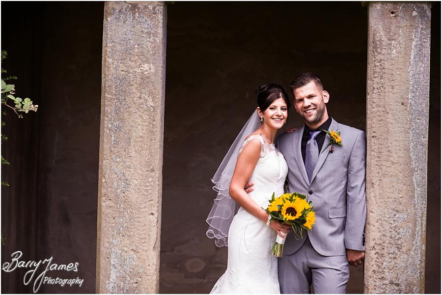 Creative portraits utilising the beautiful countrywide setting of Sandon Hall in Stafford by Stafford Wedding Photographer Barry James
