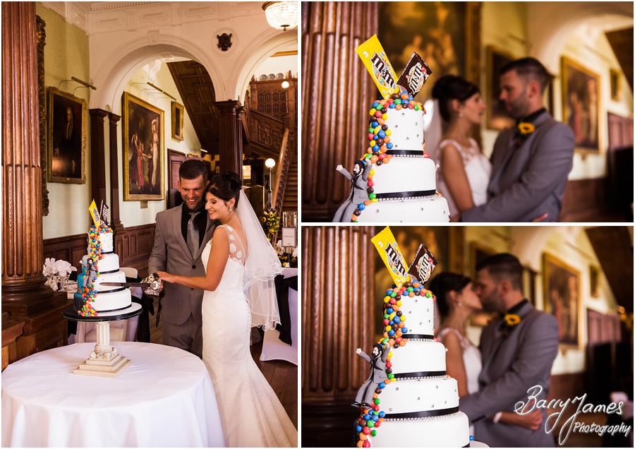 Beautiful detailing for the wedding breakfast at Sandon Hall in Stafford by Stafford Wedding Photographer Barry James
