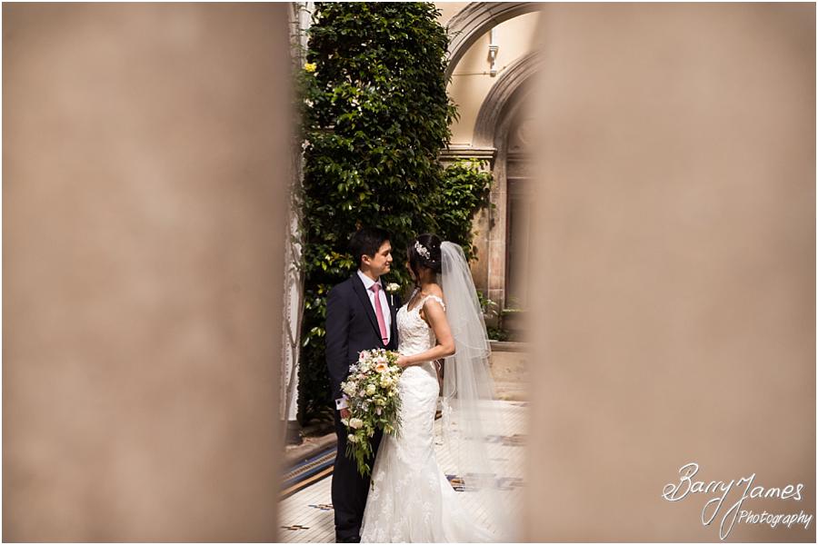 Beautiful creative portraits in the orangery at Sandon Hall in Stafford by Stafford Wedding Photographer Barry James
