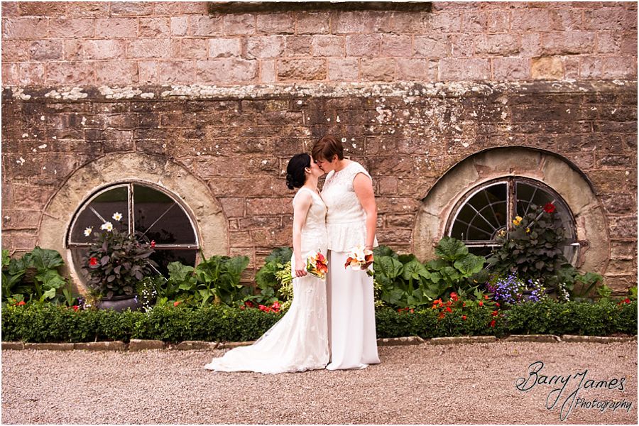 Making sure they felt comfortable and at ease whilst creating beautiful timeless portraits at the gate house at Clearwell Castle in Gloucestershire by Gloucester Wedding Photographer Barry James