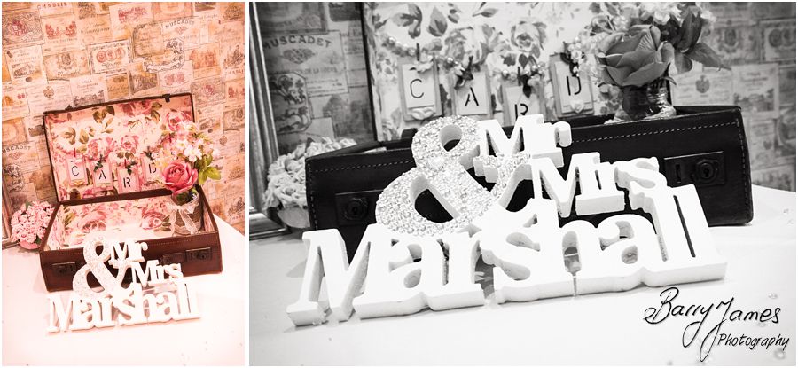 Elegant and classy touches making the wedding breakfast setting simply perfect at Hawkesyard Estate in Rugeley by Rugeley Wedding Photographer Barry James