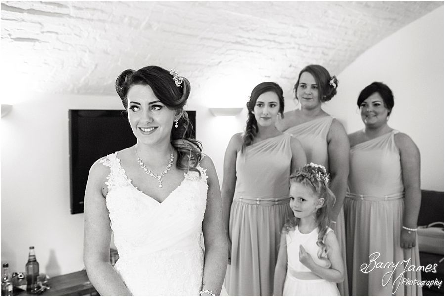 Relaxed photographs of the bridal preparations before the ceremony at Hawkesyard Estate in Rugeley by Rugeley Wedding Photographer Barry James