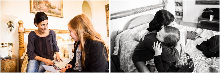 Natural photographs of the bridal preparations at The Upper House in Barlaston by Stafford Wedding Photographer Barry James