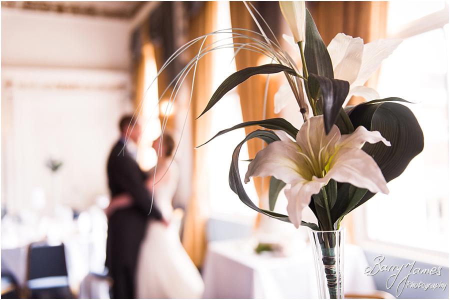 Beautiful photographs of the wedding breakfast setting at The George Hotel, Lichfield