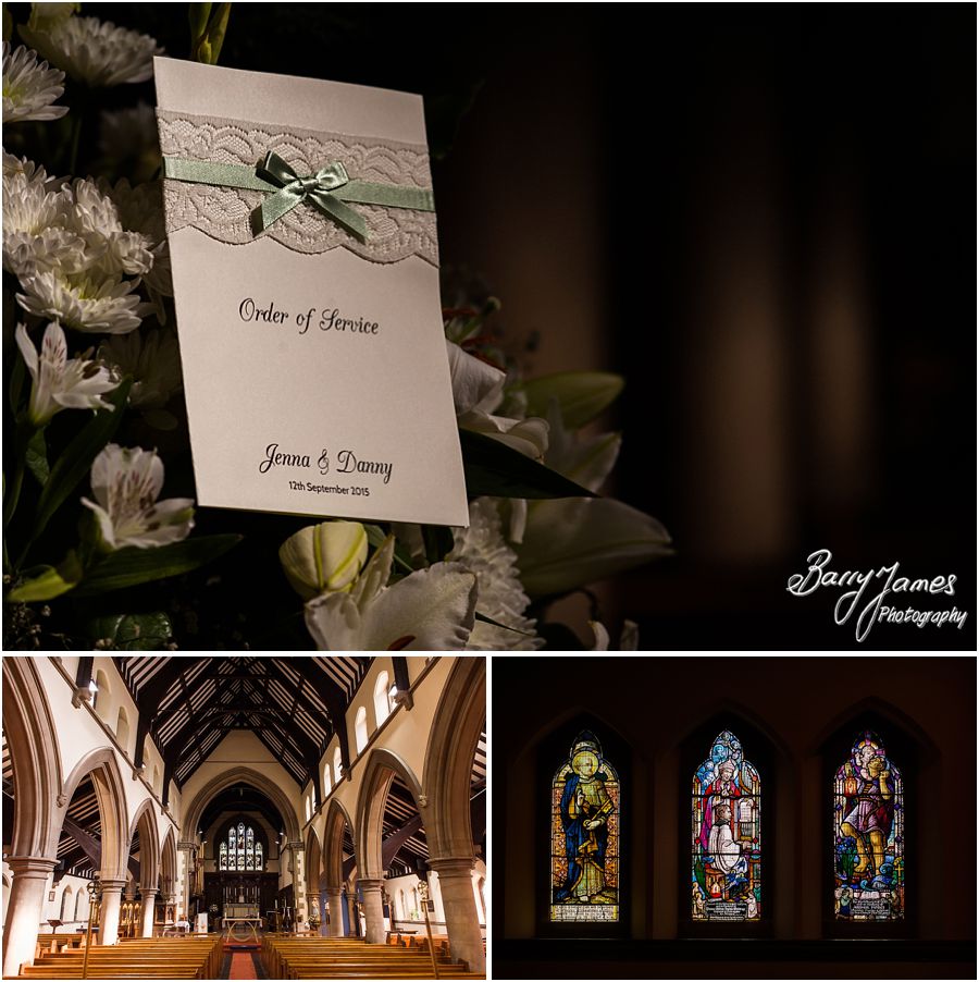 Gorgeous wedding setting at St Marys Church Hurst Hill in West Midlands by West Midlands Wedding Photographer Barry James