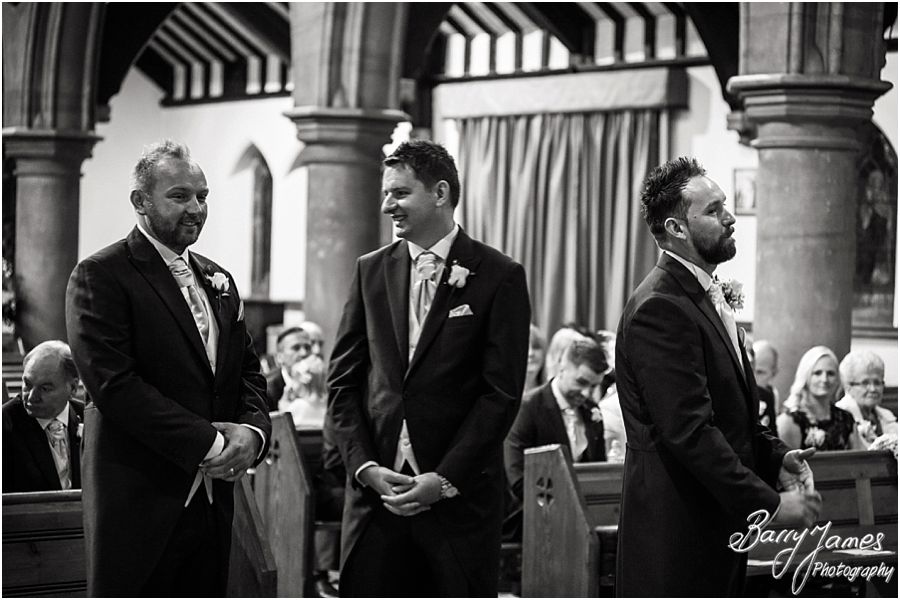Unobtrusive photographs capturing the beautiful wedding ceremony at St Marys Church Hurst Hill in West Midlands by West Midlands Wedding Photographer Barry James