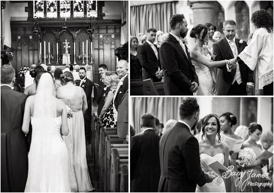 Coverage by two photographs to tell the complete wedding story at St Marys Church Hurst Hill in West Midlands by West Midlands Wedding Photographer Barry James