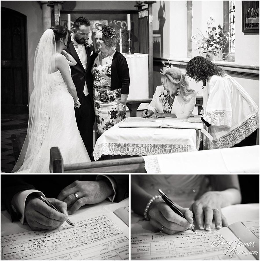 Coverage by two photographs to tell the complete wedding story at St Marys Church Hurst Hill in West Midlands by West Midlands Wedding Photographer Barry James