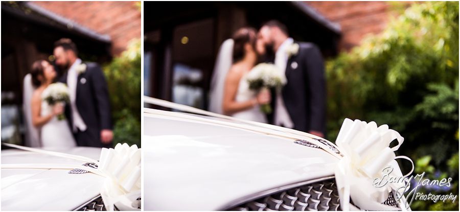 Beautiful wedding transport from Finishing Touch Cars at The Moat House in Acton Trussell by West Midlands Wedding Photographer Barry James