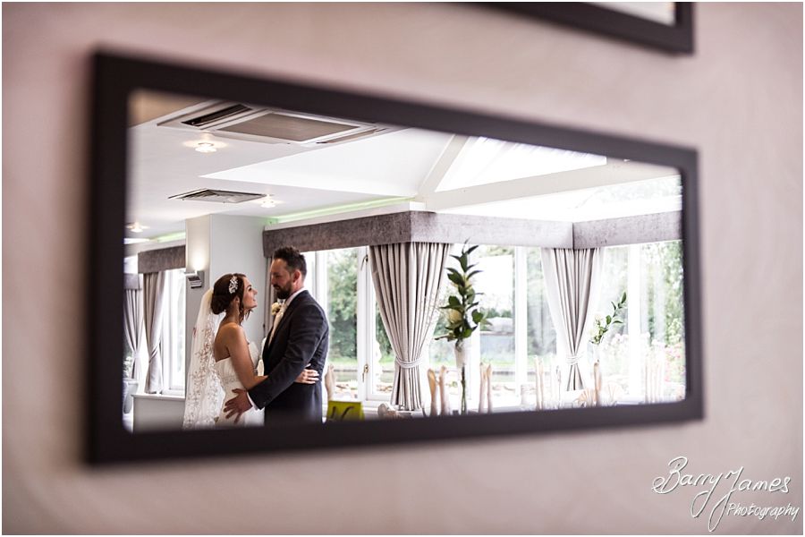 Beautiful styling of Acton Suite for the wedding breakfast at The Moat House in Acton Trussell by West Midlands Wedding Photographer Barry James
