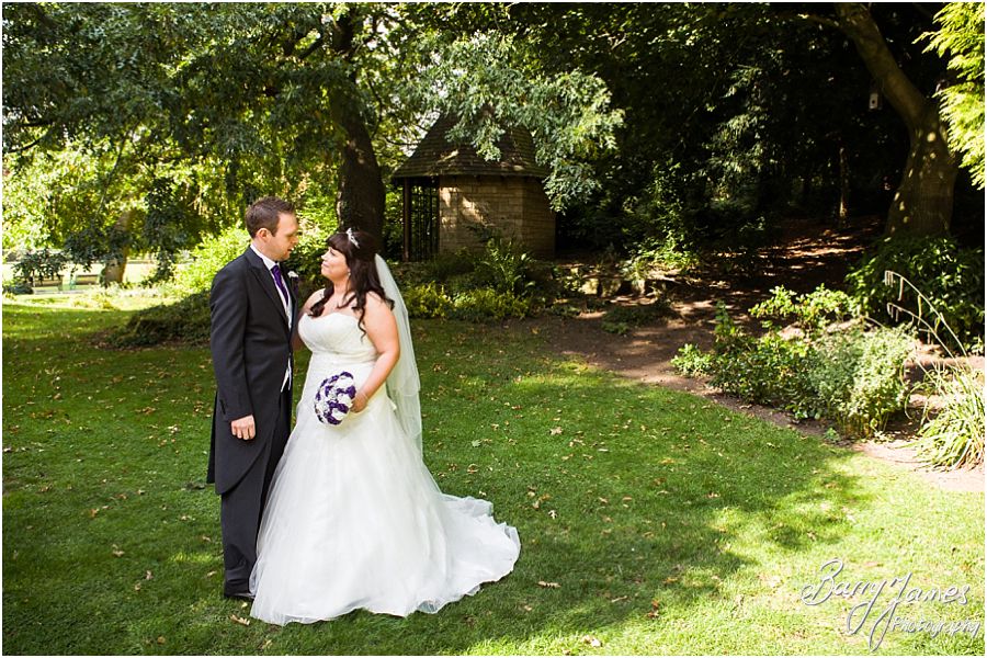 Relaxed natural photographs on the wedding day at Walsall Arboretum in Walsall by Walsall Wedding Photographer Barry James