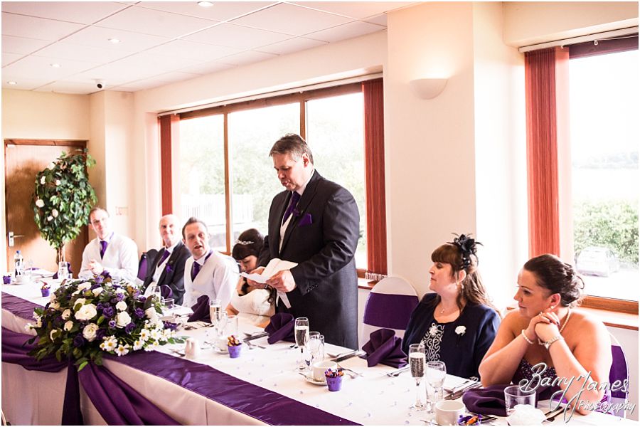 Candid photos of the speeches and guest reactions at The Chase in Cannock by Walsall Wedding Photographer Barry James