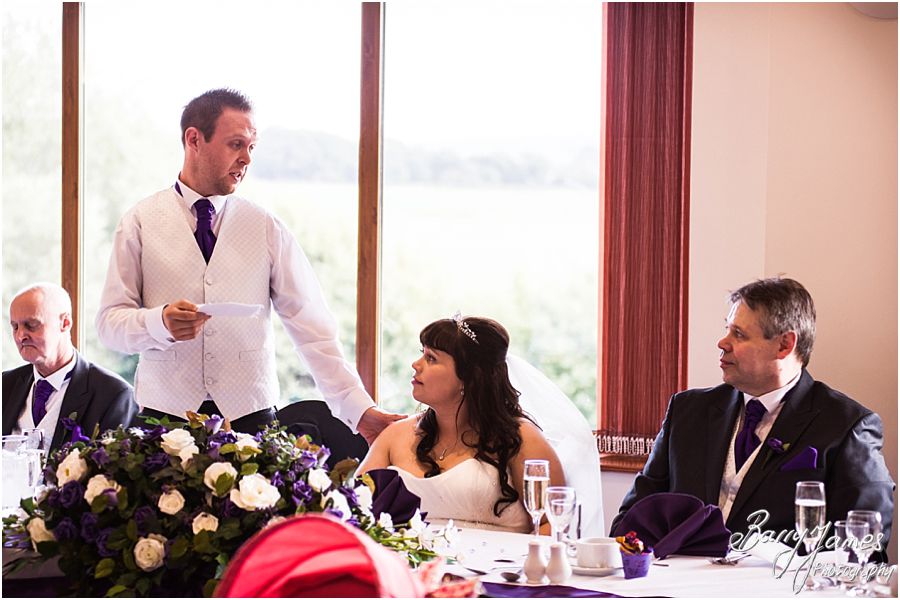 Capturing the fantastic speeches and guest reactions at The Chase in Cannock by Walsall Wedding Photographer Barry James