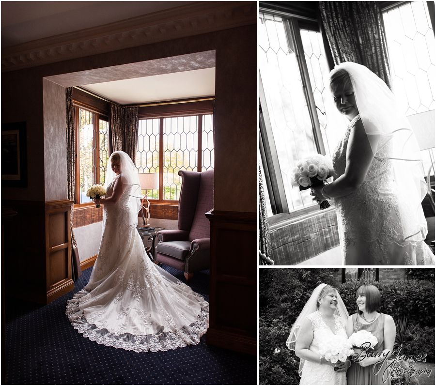 Elegant bridal portraits at The Moat House in Acton Trussell by Stafford Wedding Photographer Barry James
