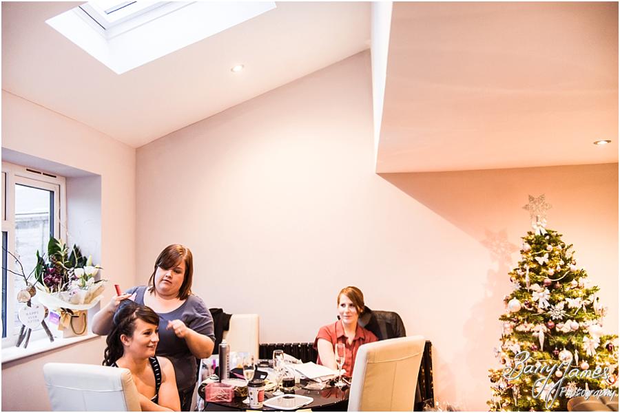 Natural photographs of the bridal preparations on the wedding morning at St Bartholomews in Penn by Wolverhampton Wedding Photographer Barry James