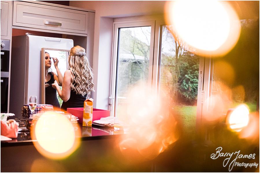 Natural photographs of the bridal preparations on the wedding morning at St Bartholomews in Penn by Wolverhampton Wedding Photographer Barry James