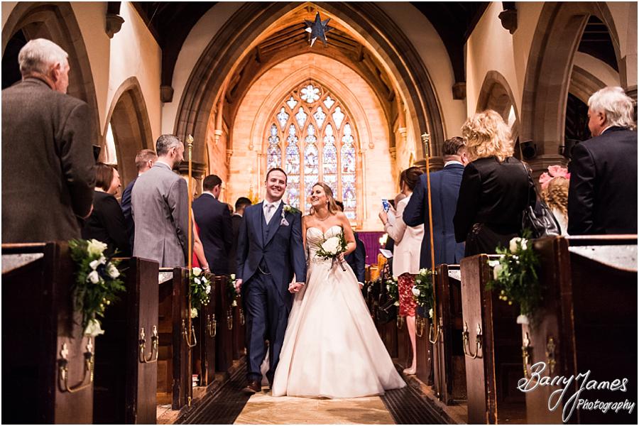 Storytelling photographs of the wedding ceremony at St Bartholomews in Penn by Wolverhampton Wedding Photographer Barry James