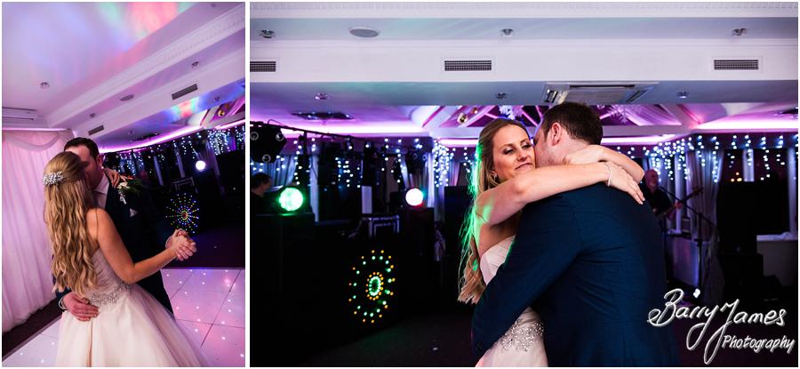 Capturing the magic of the first dance with creative wedding photography at The Moat House in Acton Trussell by Wolverhampton Wedding Photographer Barry James