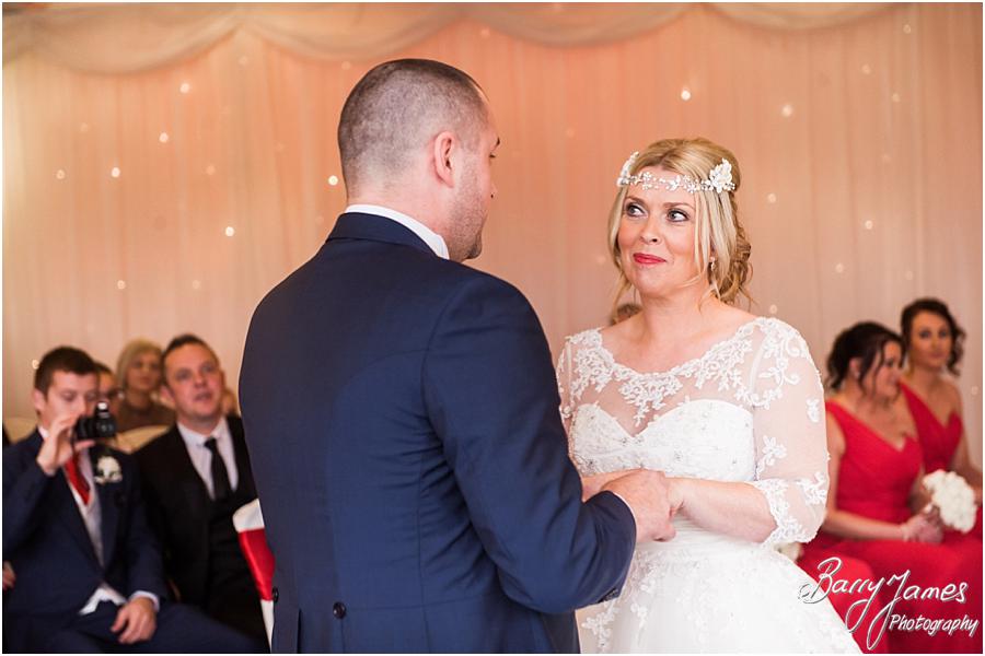 Photographs that capture the beautiful wedding ceremony at The Moat House in Acton Trussell by Stafford Wedding Photographer Barry James